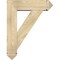 Ekena Millwork Traditional Arts and Crafts Rough Sawn Bracket w/ Offset Brace, Douglas Fir, 8"W x 28"D x 36"H BKT0806X28X36TRA03RDF - alternate 3